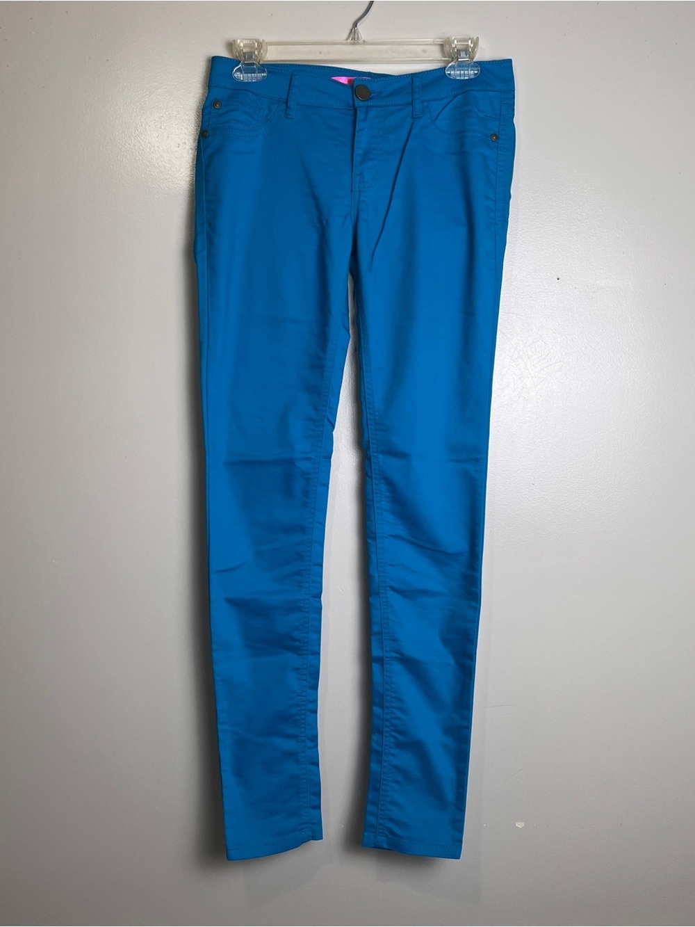 Tinseltown Denim Couture Women's Blue Skinny Low Rise Pants Size 5, EUC